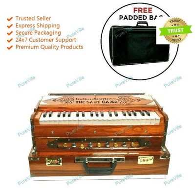 Calcutta Style 3,5 Oktave 9 Stopper Tunning 432 HZ 440 Hz Harmonium Baja mit ...