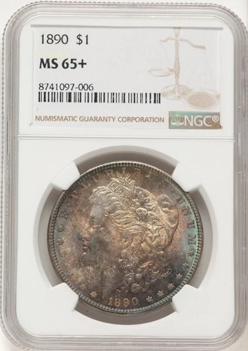 1890 Morgan Dollar NGC MS65+