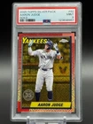 AARON JUDGE 2025 Topps CHROME Silver Pack GOLD #'D 25/50 MINT PSA 9