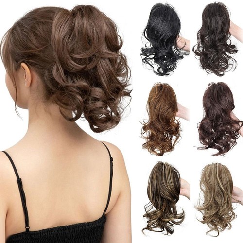 Fluffy Ponytail Claw Clip 30cm Ponytail Extensions Wig Ladies