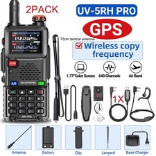 Baofeng 5RH PRO GPS Walkie Talkie Multi Band Rechargeable Two Way Radio 72cm Kit