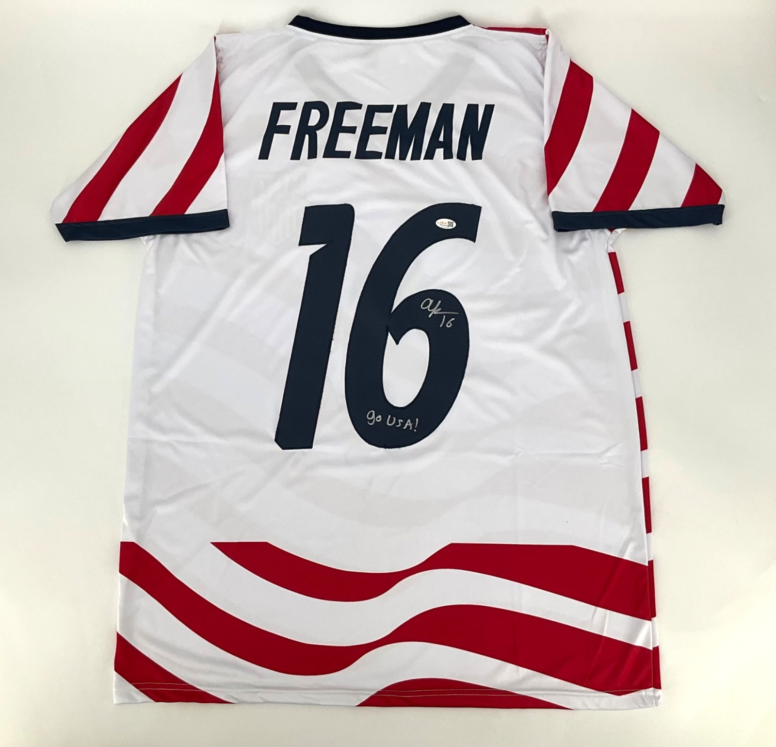 ALEX FREEMAN USA NATIONAL TEAM SIGNED CUSTOM STITCHED JERSEY JSA WITNESS COA