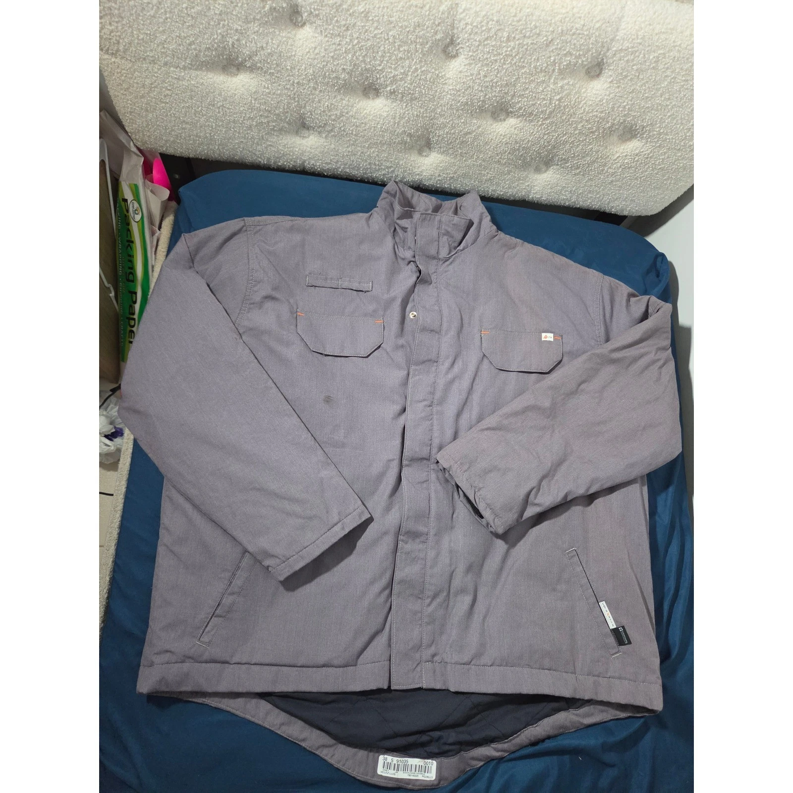 Rasco FR GlenGuard Field Jacket Gray CAT3 Flame Resistant Work Coat 3XL FR8836GY image 1
