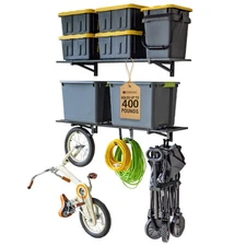 Heavy Duty Garage Shelf Wall Mount 1ft x 4ft – Wall-Mounted Shelving for Stor...