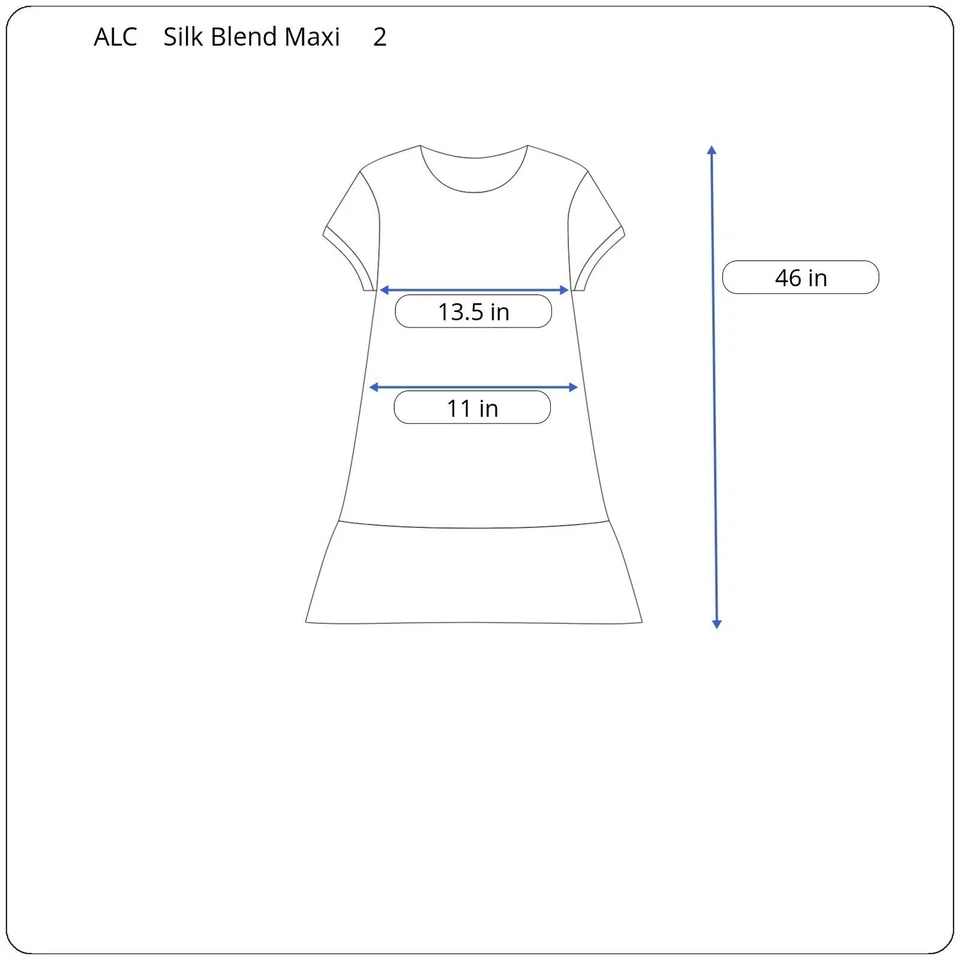 A.L.C. Remy Dress Silk Floral Size 2 Womens Blue Pink RTR A-Line - Image 4 of 4