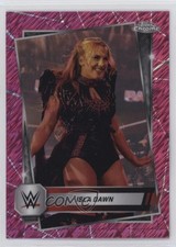 2025 Topps Chrome WWE Pink Shimmer Refractor Isla Dawn #64 18rb