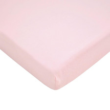 100 Natural Cotton Fitted Mini Crib Sheet, 38" X 24", Soft  Breathable Portabl