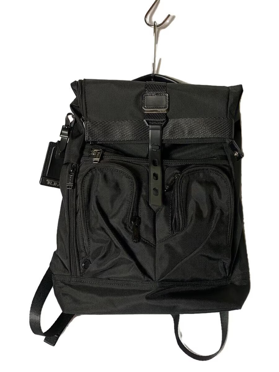 TUMI Black Polyester Backpack 48cm Height 40cm Wi… - image 1