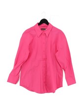Mint Velvet Women's Shirt M Pink 100% Cotton Basic New with tags