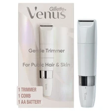 Venus for Pubic Hair & Skin Gentle Trimmer + 1 Attachment Comb