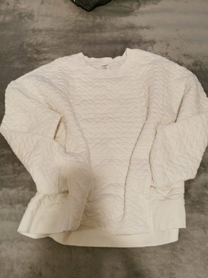 Pullover - neuwertig - Gr. L - von RBX- 51% Baumwolle - weiß - eierschale-