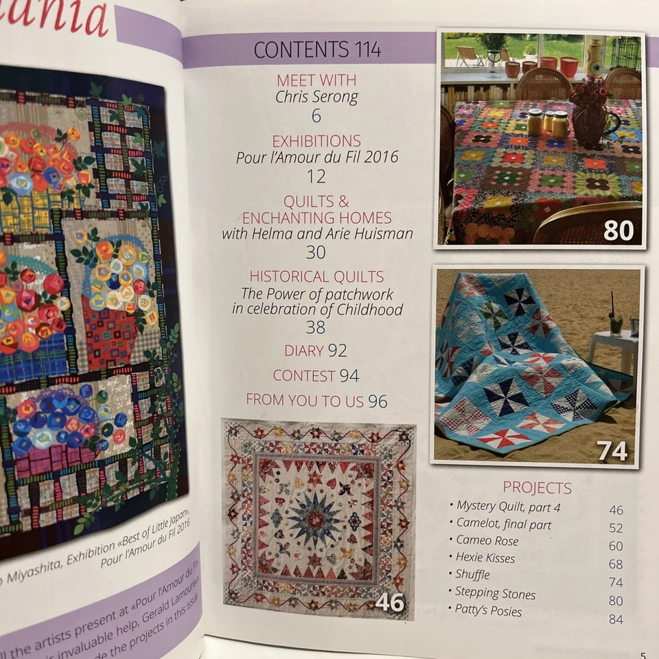 Quiltmania The Quilts Magazine No. 114 July/Aug 2016 - Image 3 of 4