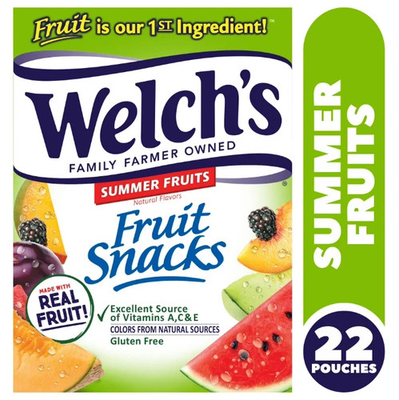 #ad Welch#x27;s Fruit Snacks Gluten Free Summer Fruit Soft Fruit Snacks .8 oz 22 pack $5.18