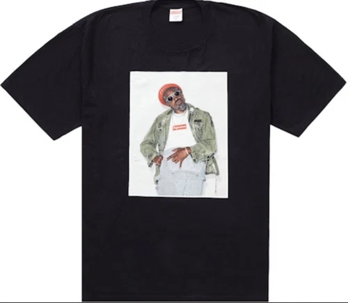 Tee shirt noir Supreme Andre 3000 FW22 Taille L encore scellé en usine !!