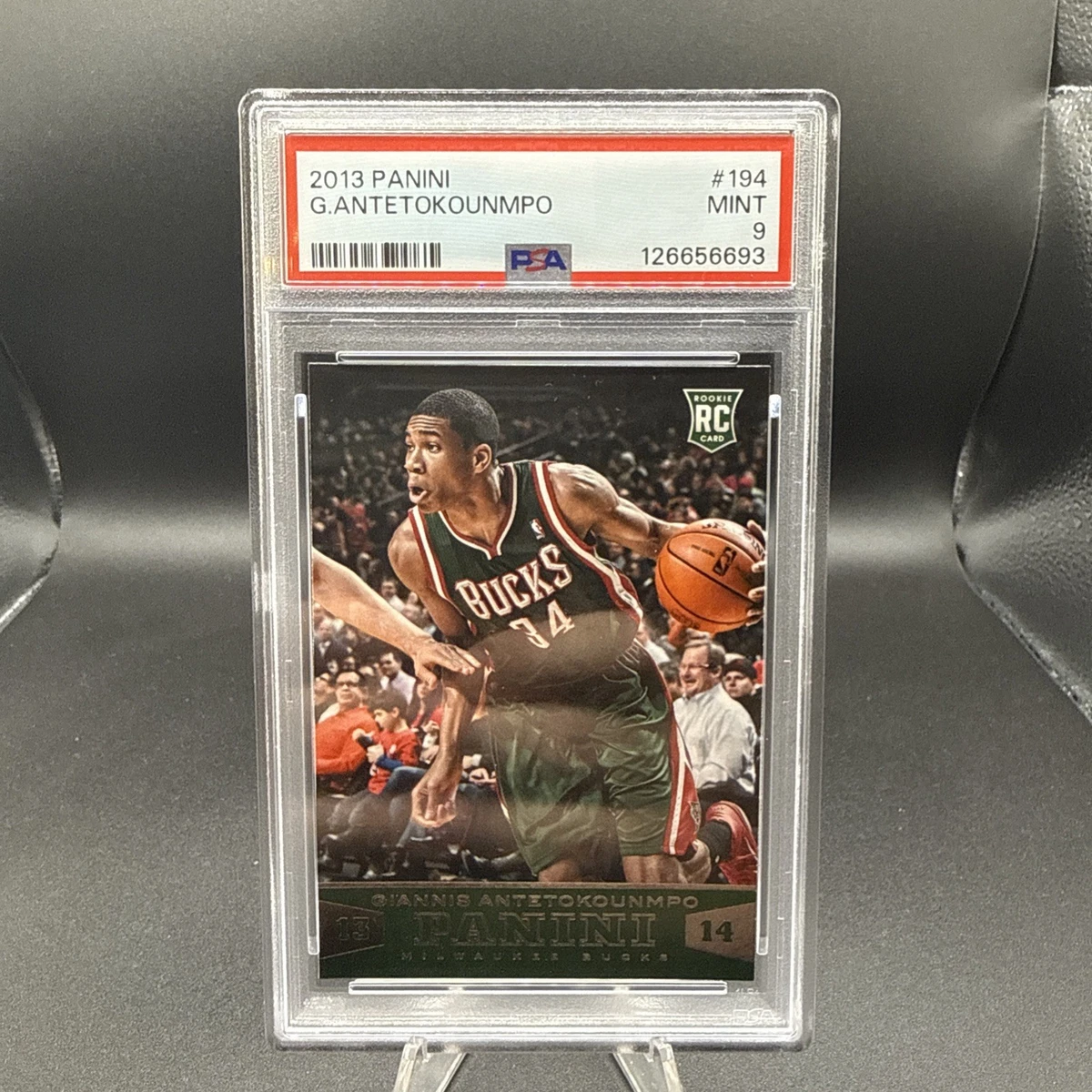 Giannis Antetokounmpo Basketball Grade 9 Rookie Sports Trading