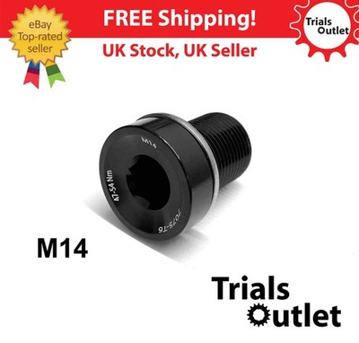 M14 Kurbelarm Innenlager Schraube 14mm 7075-T6 passend für FSA und Race Titan ISIS
