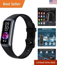 Smart Fitness Tracker with Heart Rate/Blood Oxygen Monitor - 1.1'' AMOLED Screen