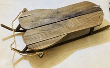Antique Wooden Small Children's Sled Country Style 30 1/2" X 18" X 5" New Screws