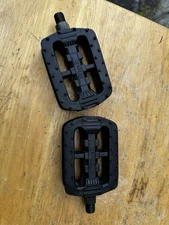1988 Wellgo BMX Pedals 1/2” Black Old School BMX Freestyle LU-468 Mongoose M1