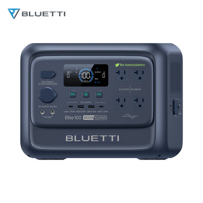 BLUETTI Elite 100 V2 1024Wh Bio-based Portable Power Station Eco-Shell for Trip