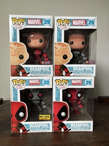 Funko Pop! Deadpool Lot, X Force, Unmasked #20, #29