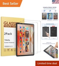 Bubble-Free 9H Tempered Glass Protectors for Fire HD 10/Plus, 10.1'' - 2 Pack