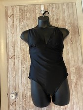 Old Navy black one piece swimsuit cross back bathing suit size XL