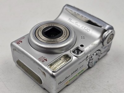 デジタルカメラ POWERSHOT A540 Canon PowerShot A540 6.0MP Digital Camera - Silver for sale online