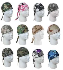 Headwraps - Camo Camouflage - All Colors - Do-Rag, Biker Bandana
