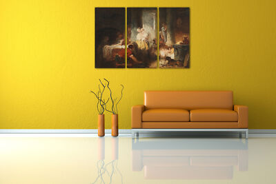 Toile Encadrée Jean Honoré Fragonard - Intérieur Romain - Prête à Accrocher - Neuf