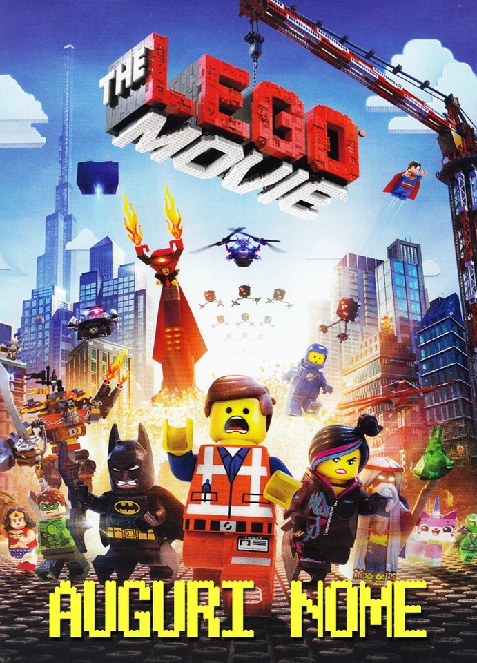 MODECOR Cialda LEGO MOVIE 2 Decorazione Torta Ostia o Zucchero senza glutine