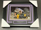 TERRELL SUGGS AUTOGRAPHED 8X10 PHOTO RAVENS FRAMED JSA COA W/ BEN ROETHLISBERGER