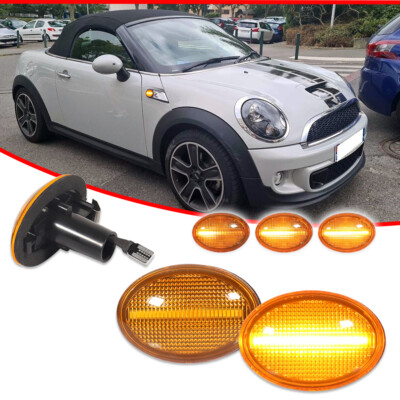 Front Amber LED Side Marker Fender Light For Mini Cooper R55 R56 - Foto 8