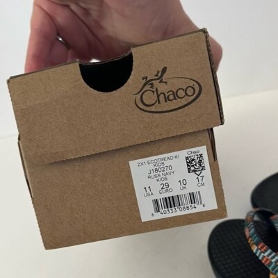CHACO KIDS ZX1 ECOTREAD IN RUSS NAVY Size 11 NEW IN BOX | eBay