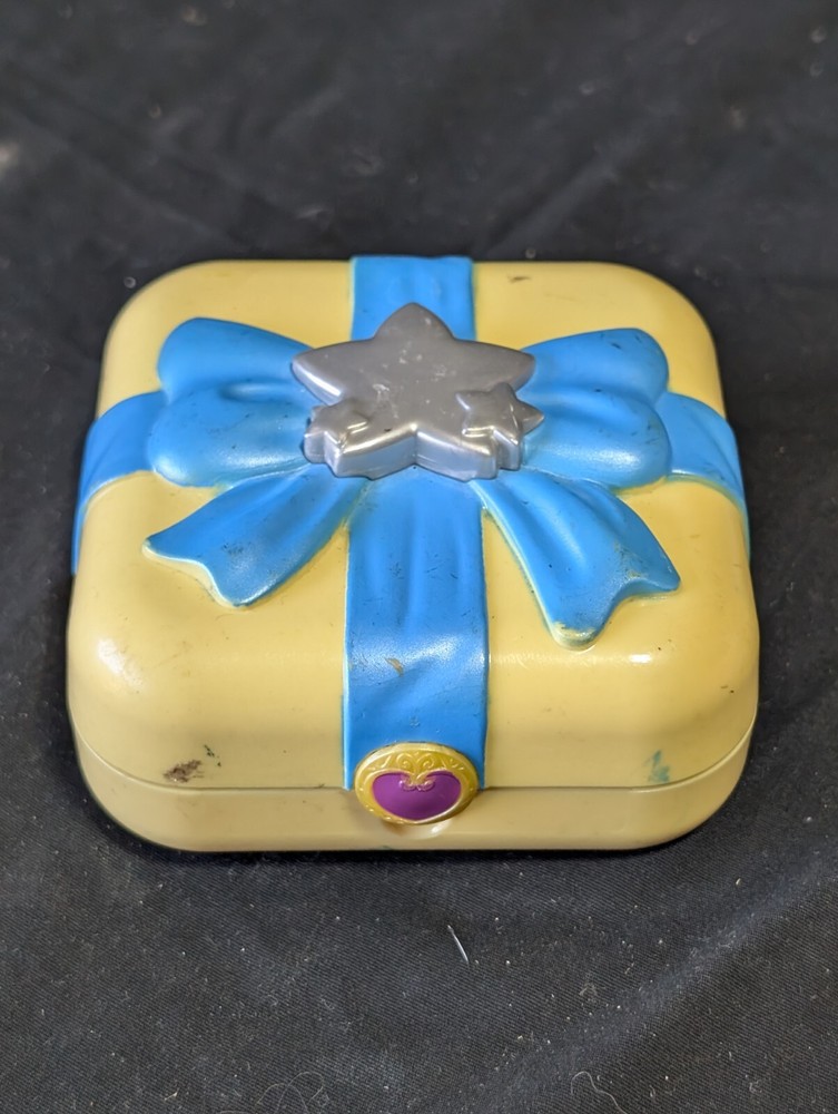 Rare Mattel 2018 Polly Pocket Compact Present Stars Playset Case Only Yellow