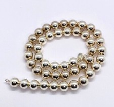 18.25" Tiffany  Co HardWear Bead Ball Choker Necklace 10mm Beads