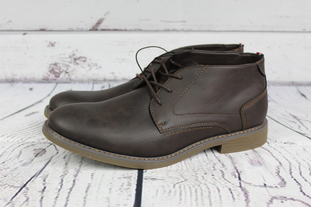 NEW IZOD Men s Inwood Gaucho Chukka Boot Size 10.5 Faux Leather eBay