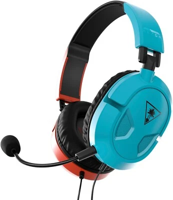Turtle Beach Recon 50 gaming headset + mic red/blue for Nintendo Switch Xbox PC