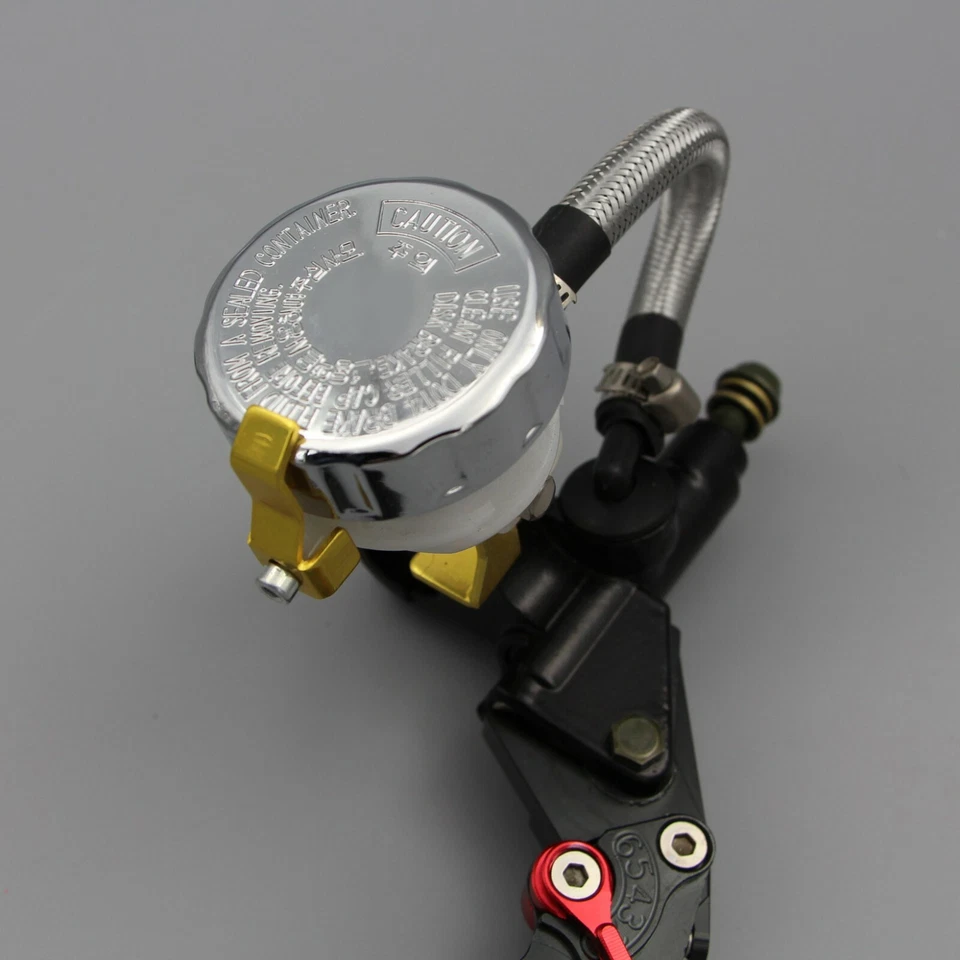 Fit For Suzuki 7/8'' 22mm Motorcycle Brake Levers Master Cylinder Reservoir Set - Image 4 of 4