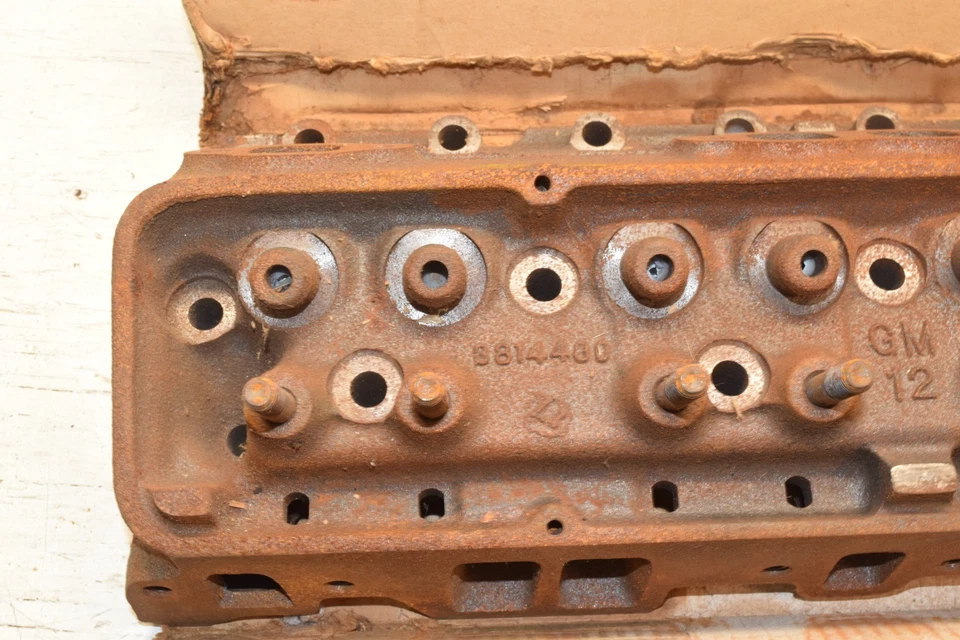 Cabezal de motor Chevy 283 V8 1962 con fecha 3814480 C62 CORVETTE CAMERO CHEVELLE nuevo de lote Foto 4 de 4