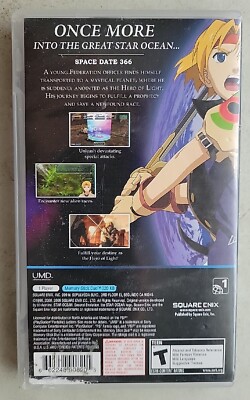 Jeu Star Ocean Second Evolution Pour PSP - Version PAL Complète Avec Manuel, Très Bon état
