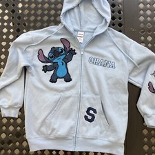 Disney Stitch Ohana Girls Large Hoodie