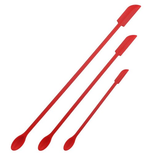 3PCS Silicone Mini Spatula Jar Scraper Scoop Tip Long Spatula Cosmetic Bottle - Picture 15 of 15