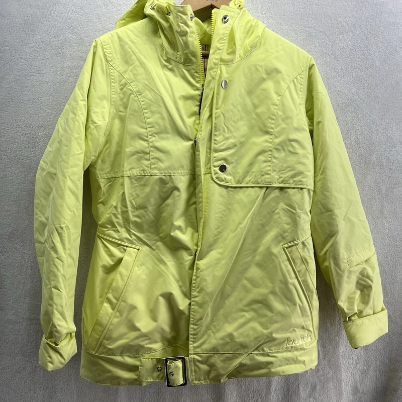 burton dryride neon full zip button y2k jacket