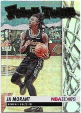2021-22 NBA Hoops JA MORANT Prime Twine Holo