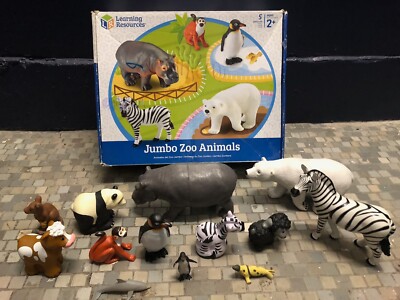   Lot of 13   Learning Resources Jumbo Zoo Animals Brand New