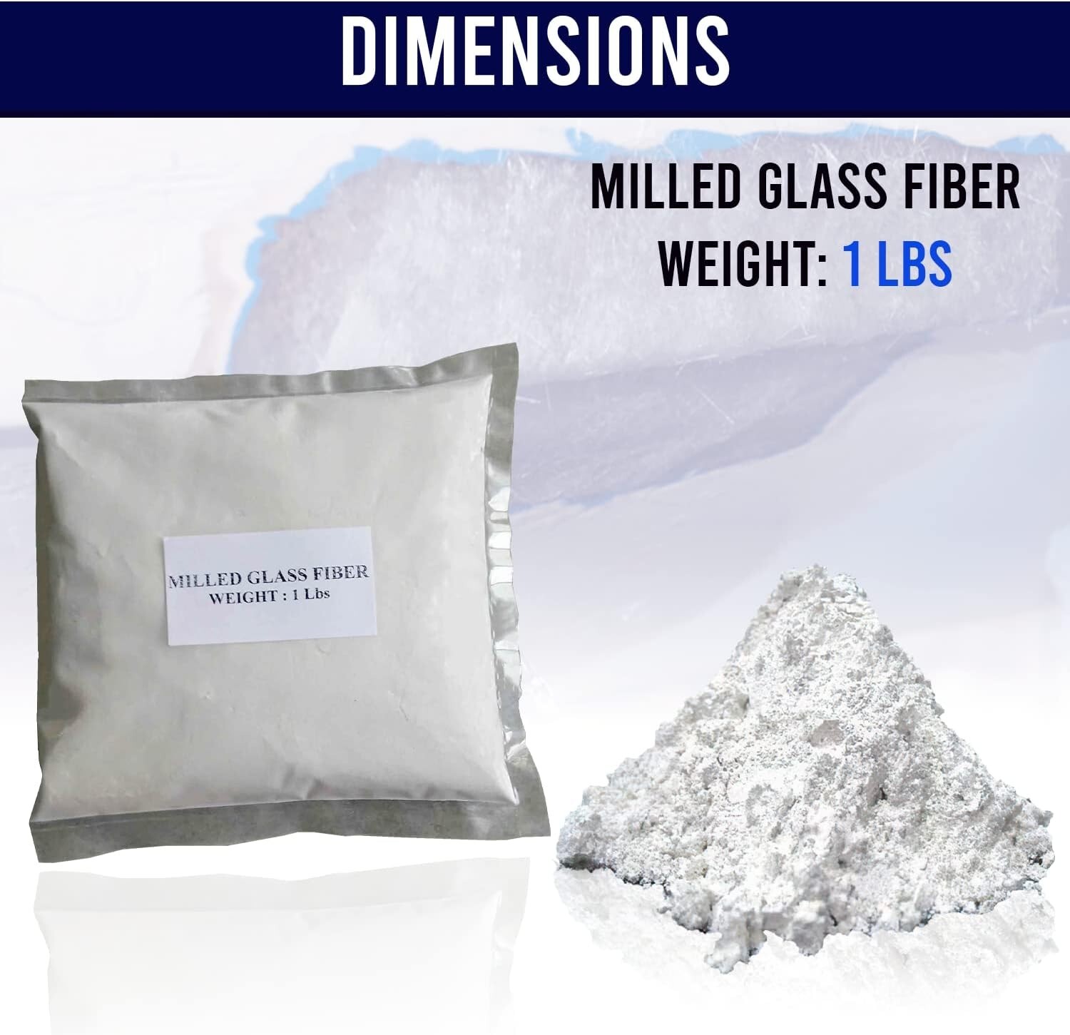 Fiberglass Milled Glass Fibers 1 Lbs. Resin Filler Material eBay