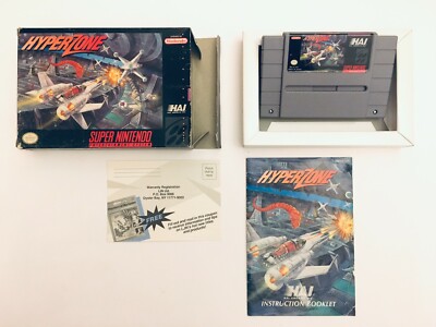 HyperZone (SNES US Version +RegCard +Anleitung *RAR FÜR SAMMLER) OVP, CiB, NTSC