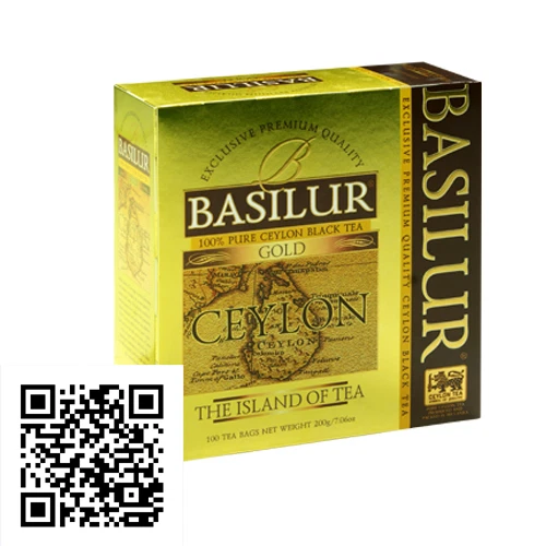 Albahaca Oro Ceilán Té Negro, 100 Bolsas de Té 200g (7.05oz) X 12 Paquetes Foto 4 de 4