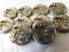 Rare 20 pcs Chaika 16 mm Round Movements Vintage Steampunk Mechanisms USSR